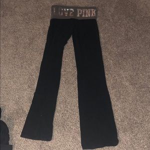 PINK bling yoga pants